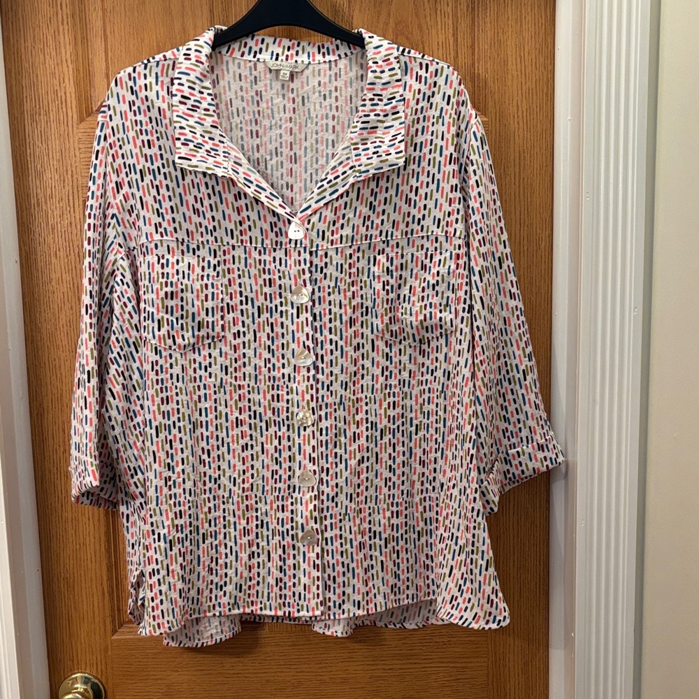 John Mark Multicolor Button-Down Shirt